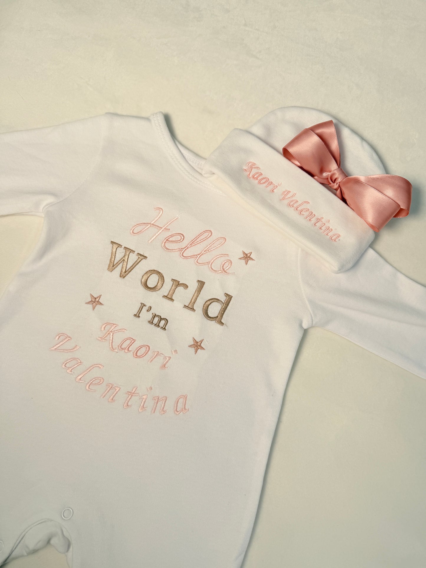 Mamelucos personalizados Hello World