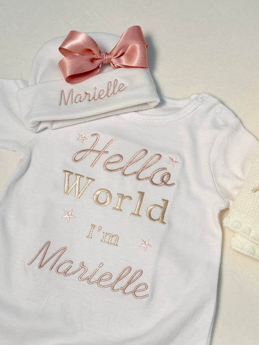 Mamelucos personalizados Hello World