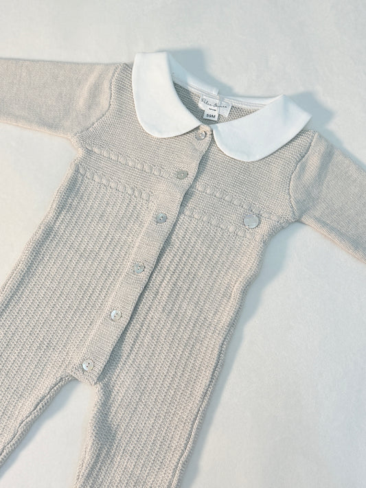 Mameluco tejido beige