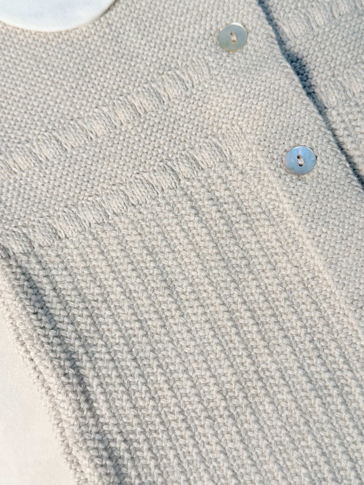 Mameluco tejido beige