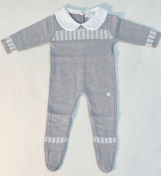 Mameluco tejido gris