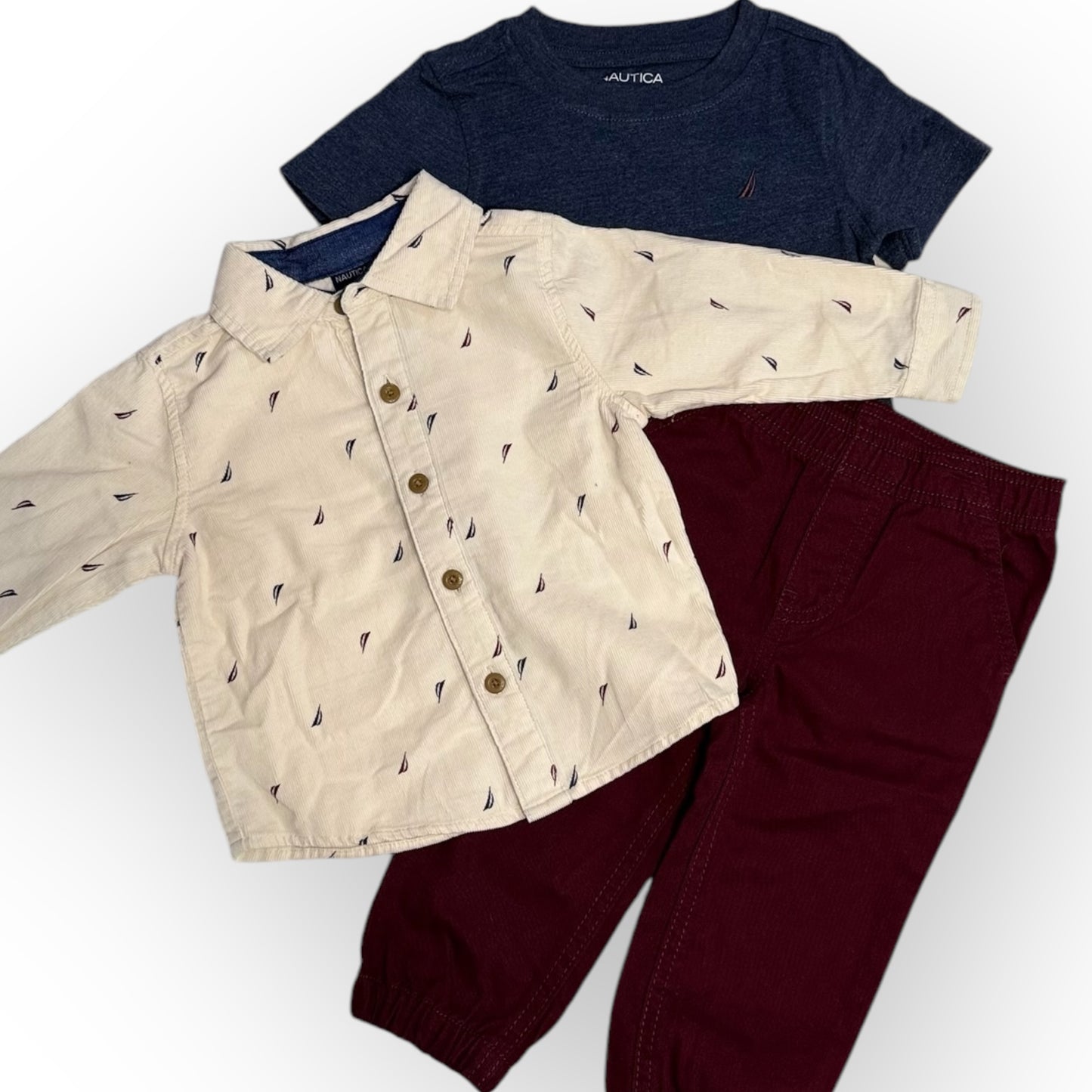 Set de 3 piezas Nautica para niño