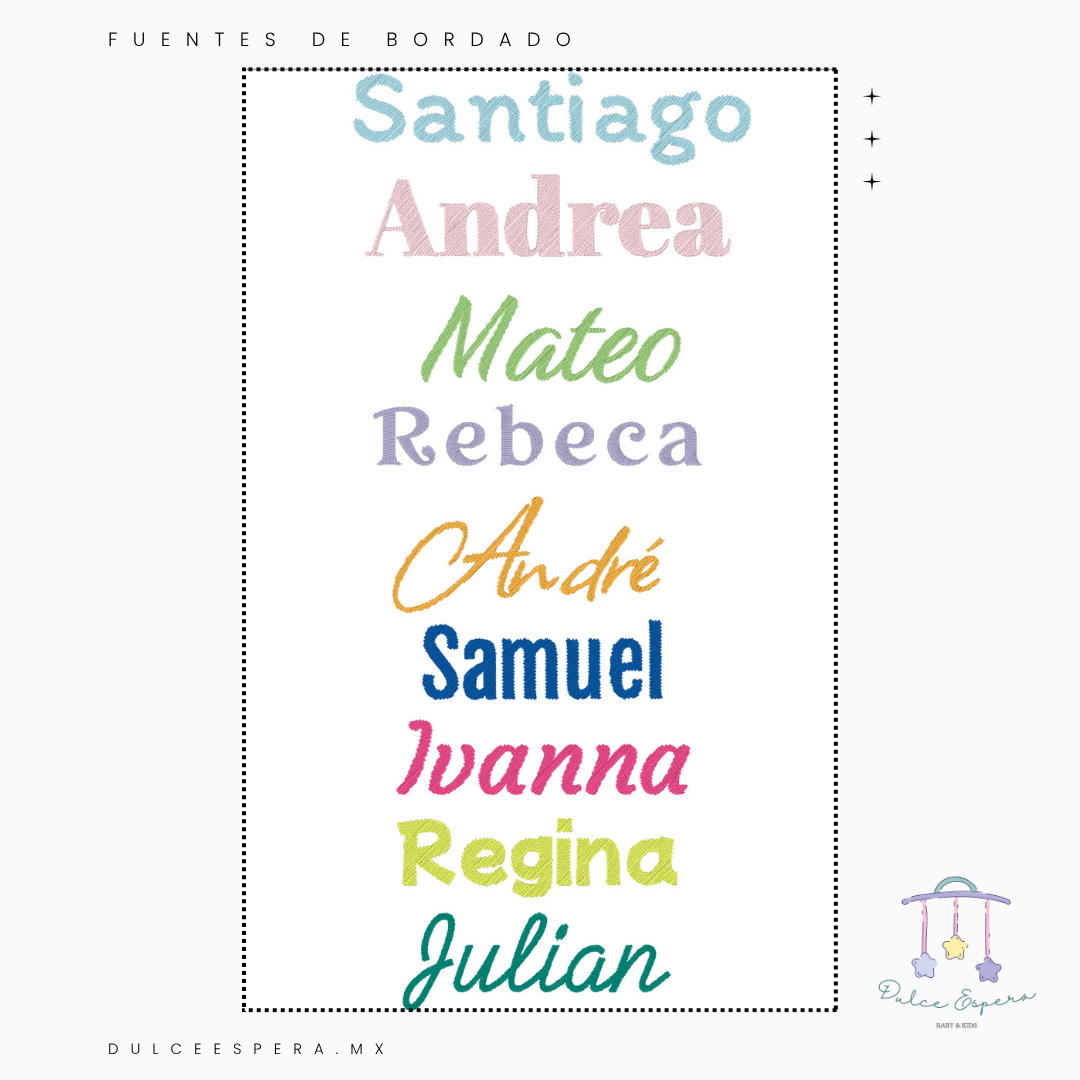 Kit de bienvenida tejido personalizado Sweet