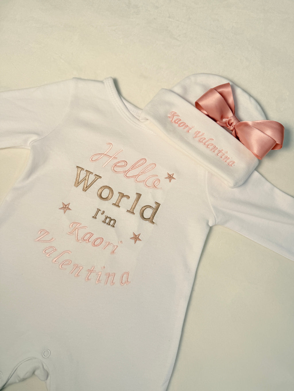 Mamelucos personalizados Hello World
