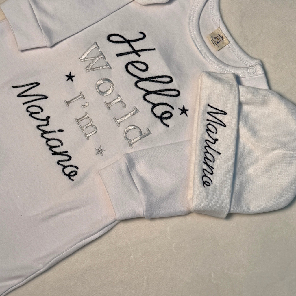 Mamelucos personalizados Hello World