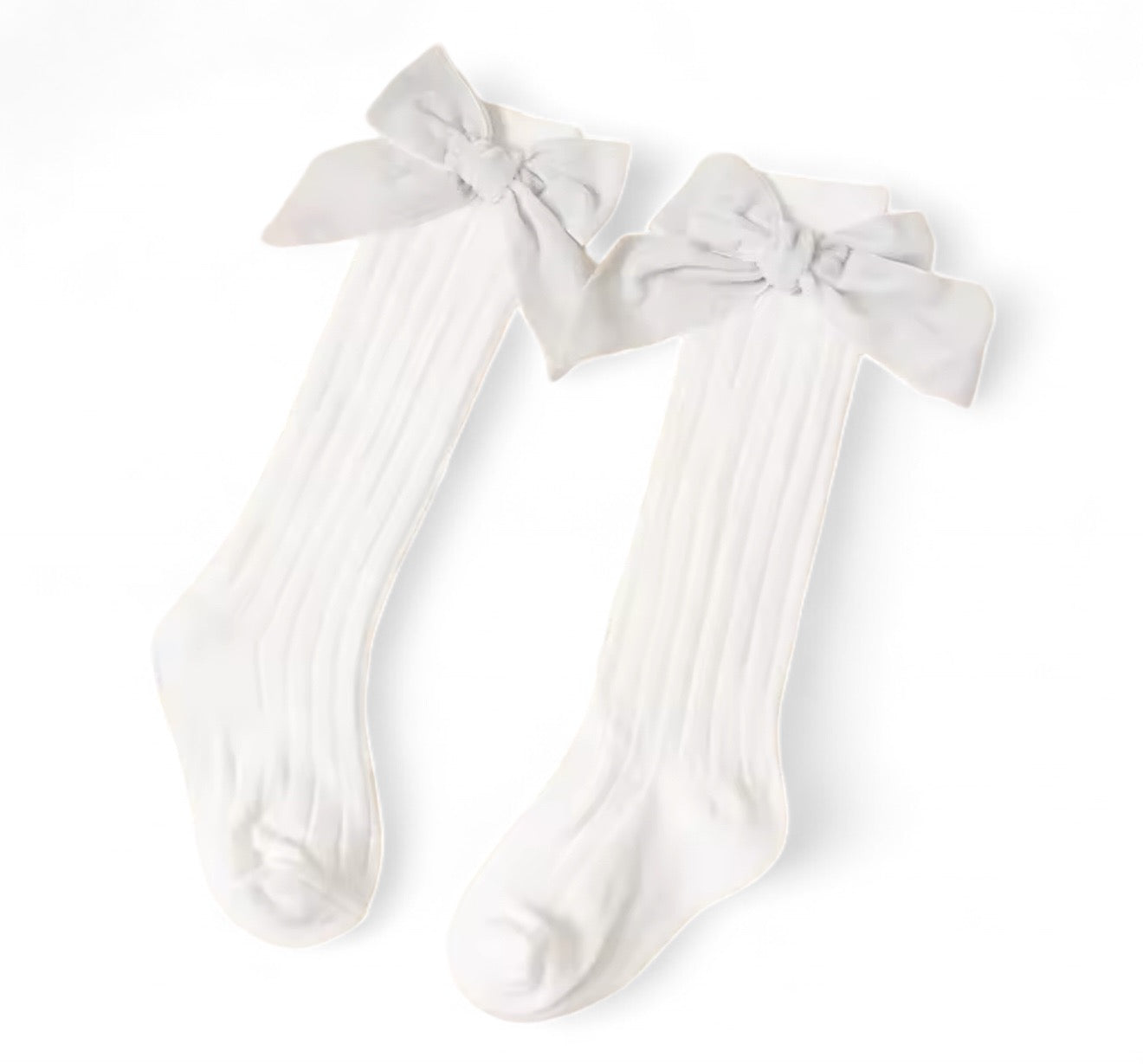 Calcetas con moño terciopelo