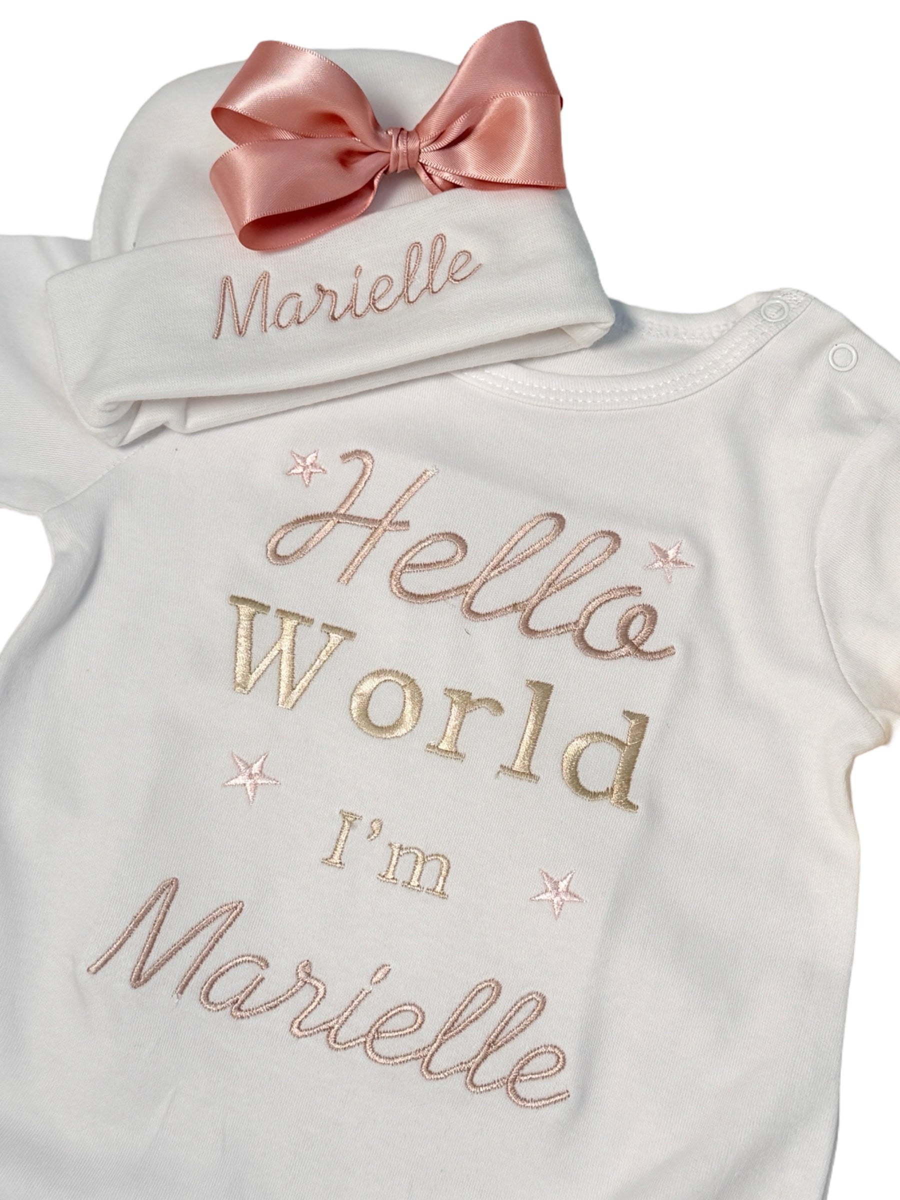 Mamelucos personalizados Hello World