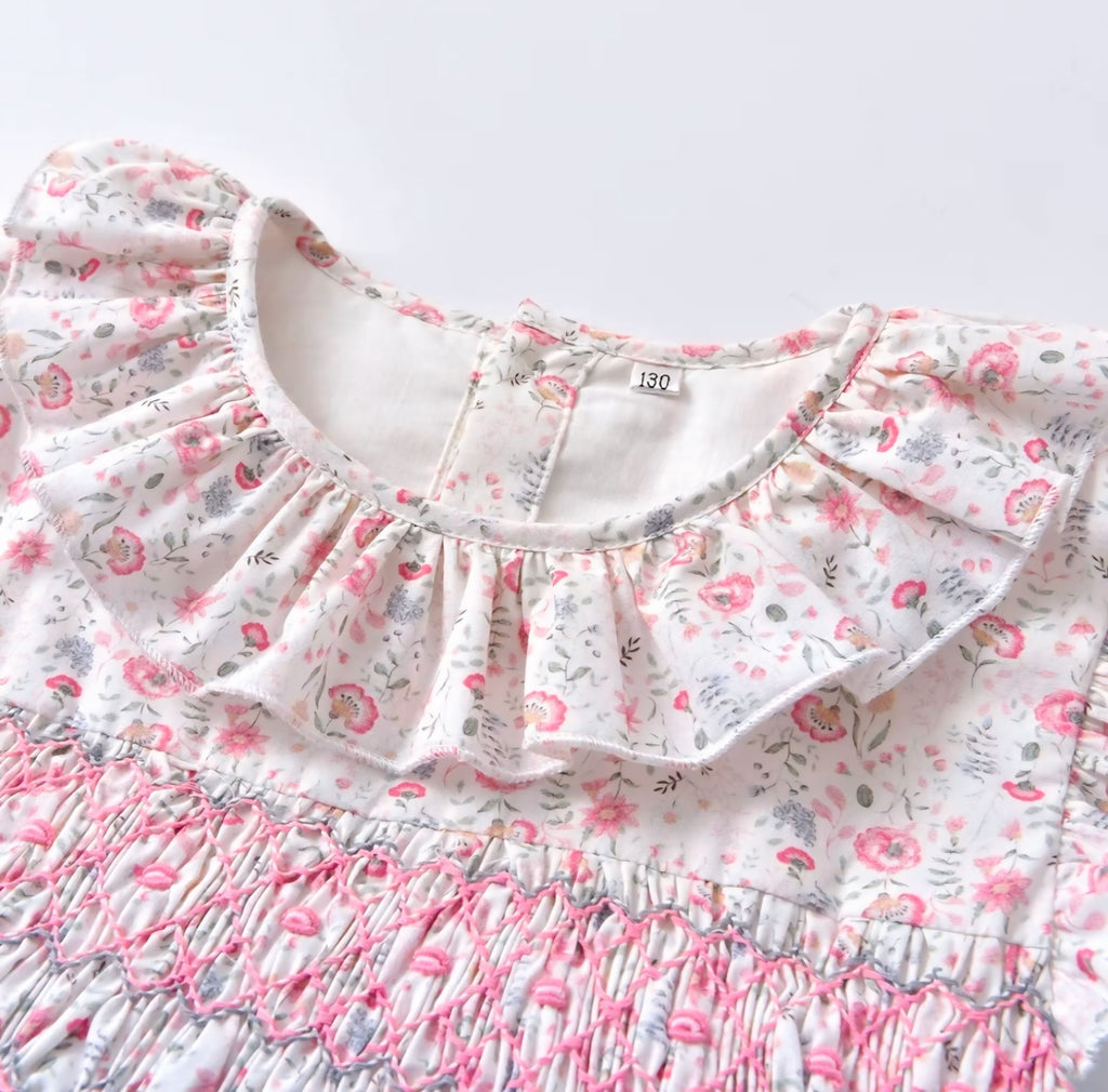 Vestido floral con volantes Emma