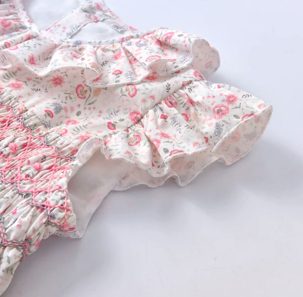 Vestido floral con volantes Emma