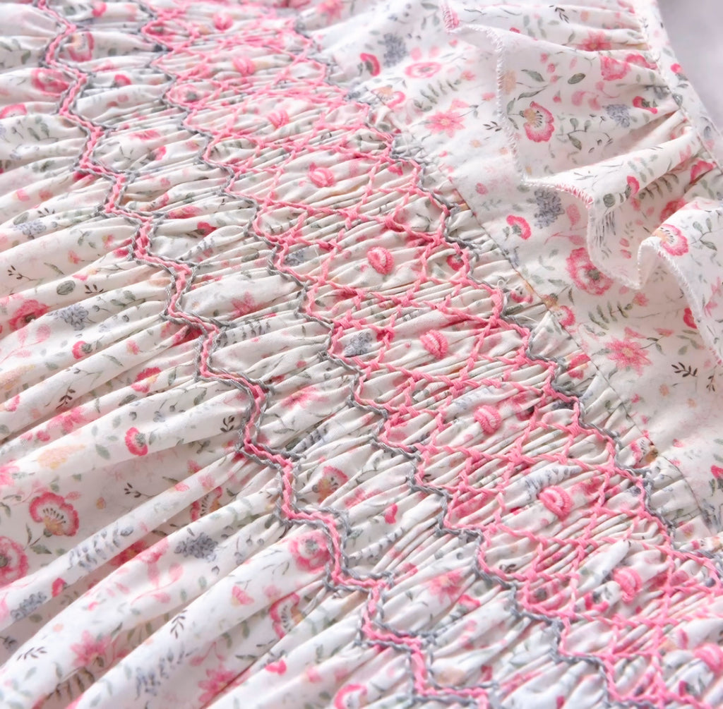 Vestido floral con volantes Emma