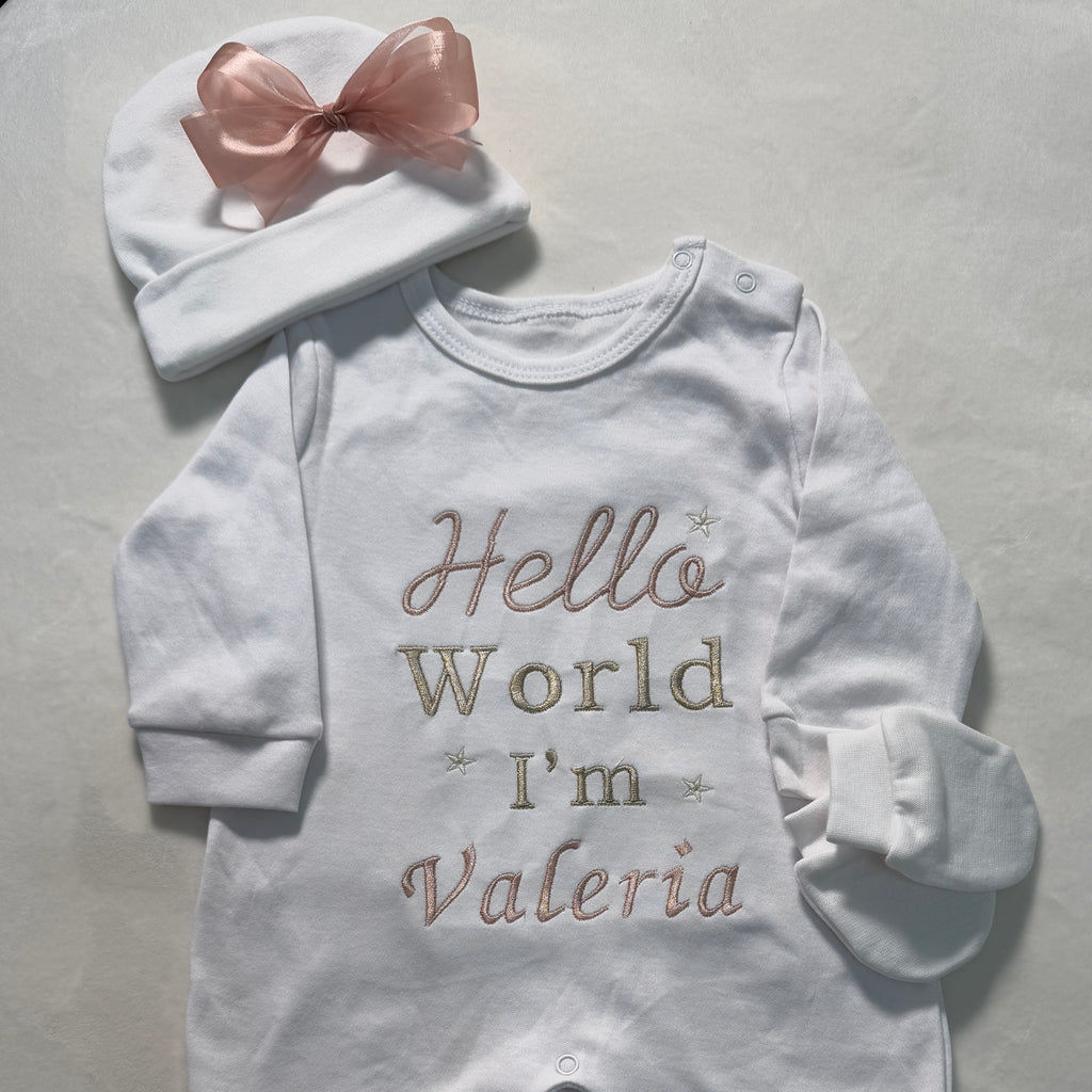 Mamelucos personalizados Hello World