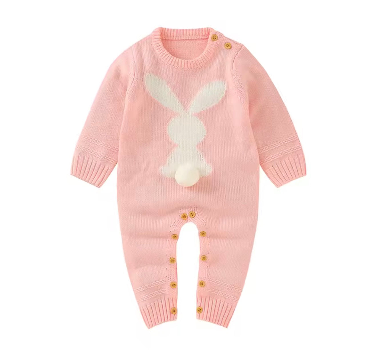 Mameluco Tejido Pompon Bunny