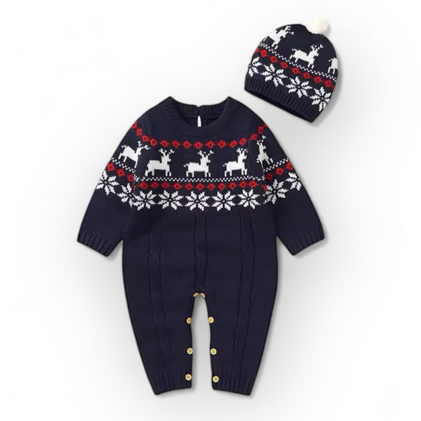 Mamelucos navideños con gorro