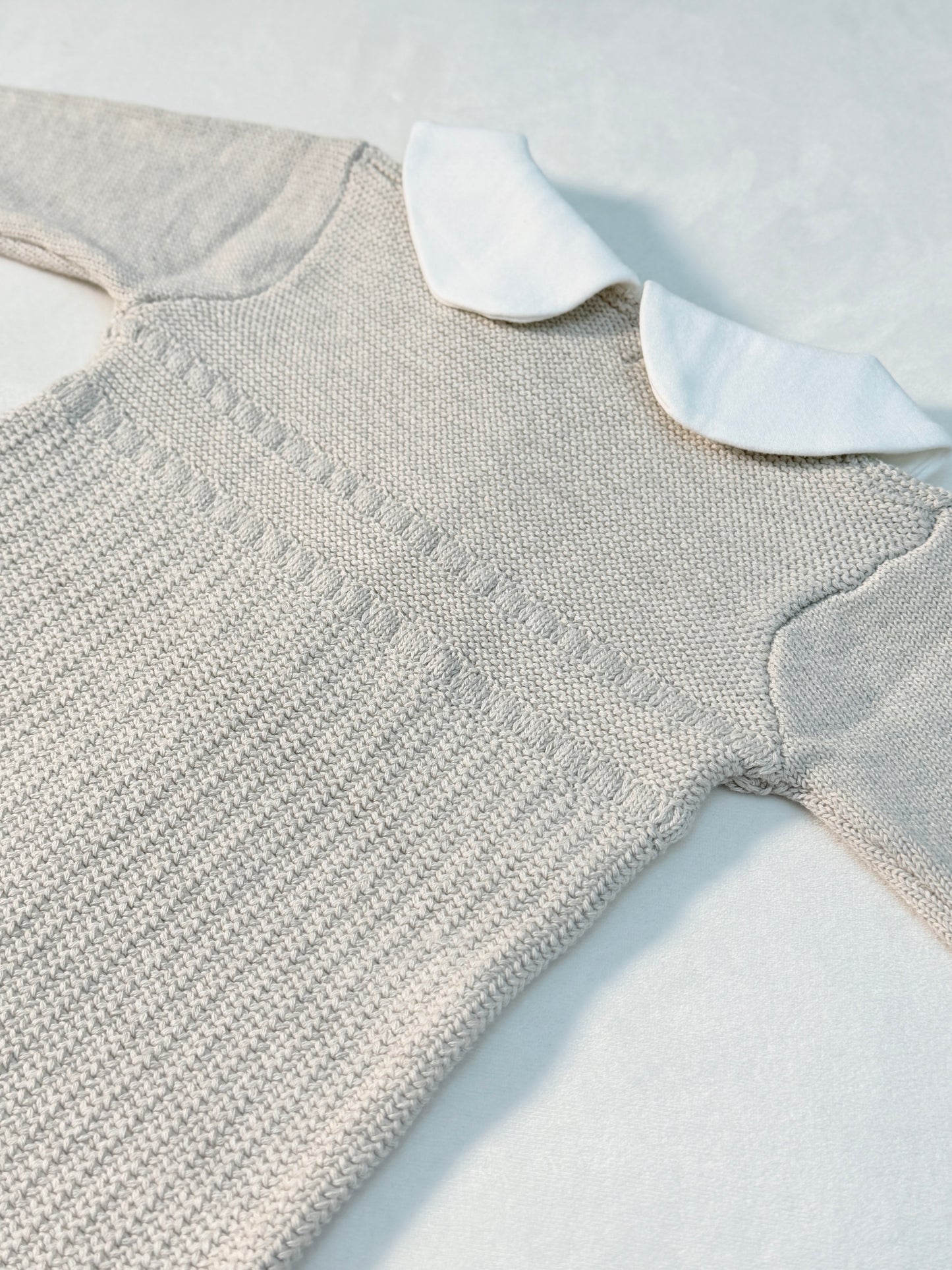 Mameluco tejido beige