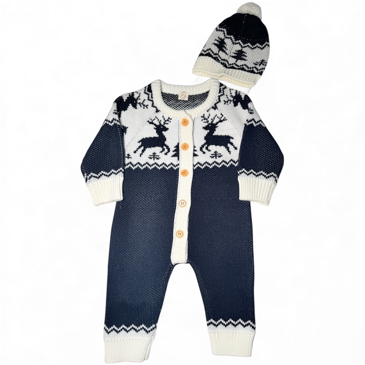 Mamelucos navideños con gorro